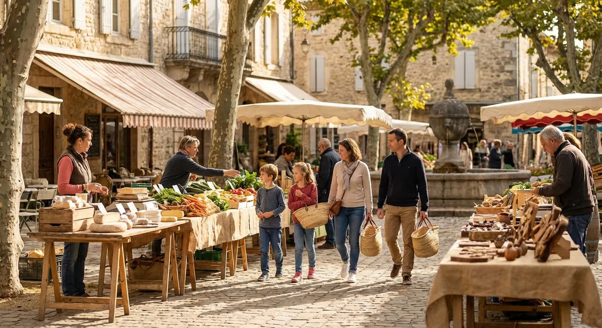 Fête associative avec stands et participants