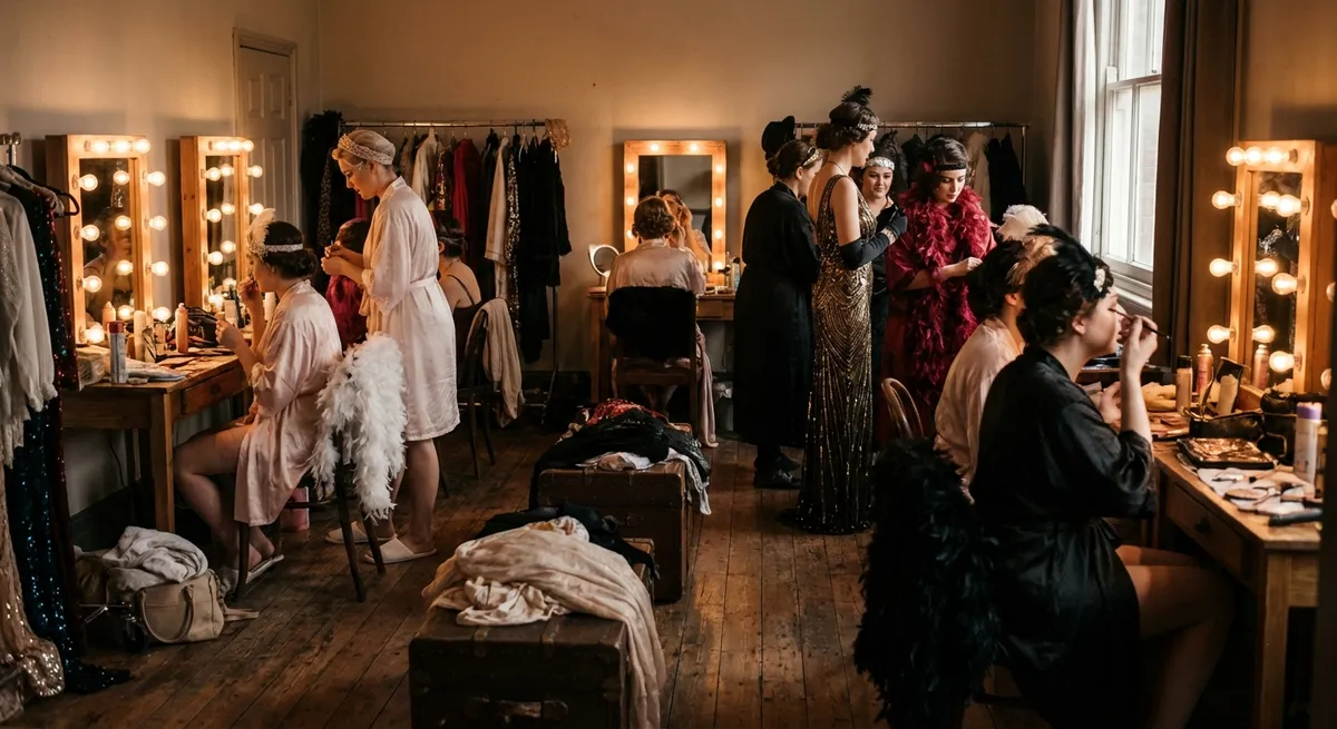 Salle de cabaret avec éclairage scénique