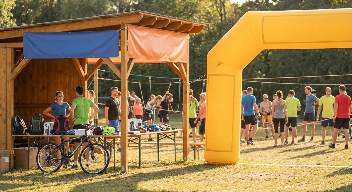 Animation sportive lors d'un festival