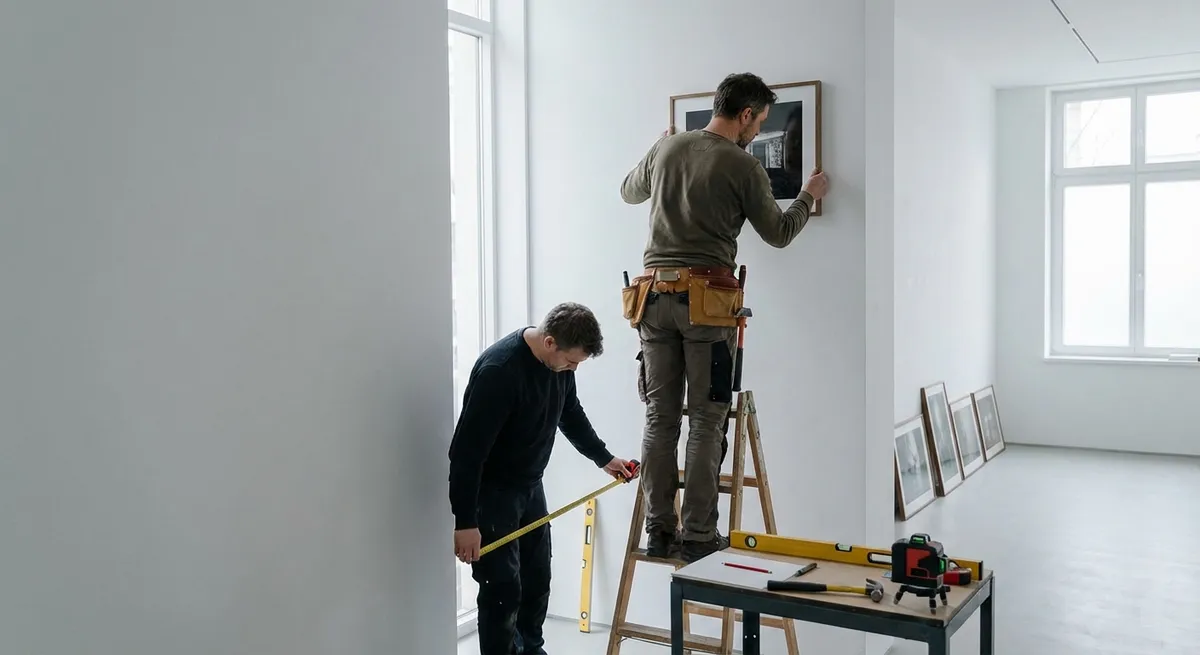 Exposition artistique dans une galerie moderne